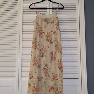 Floral boho sundress mid calf